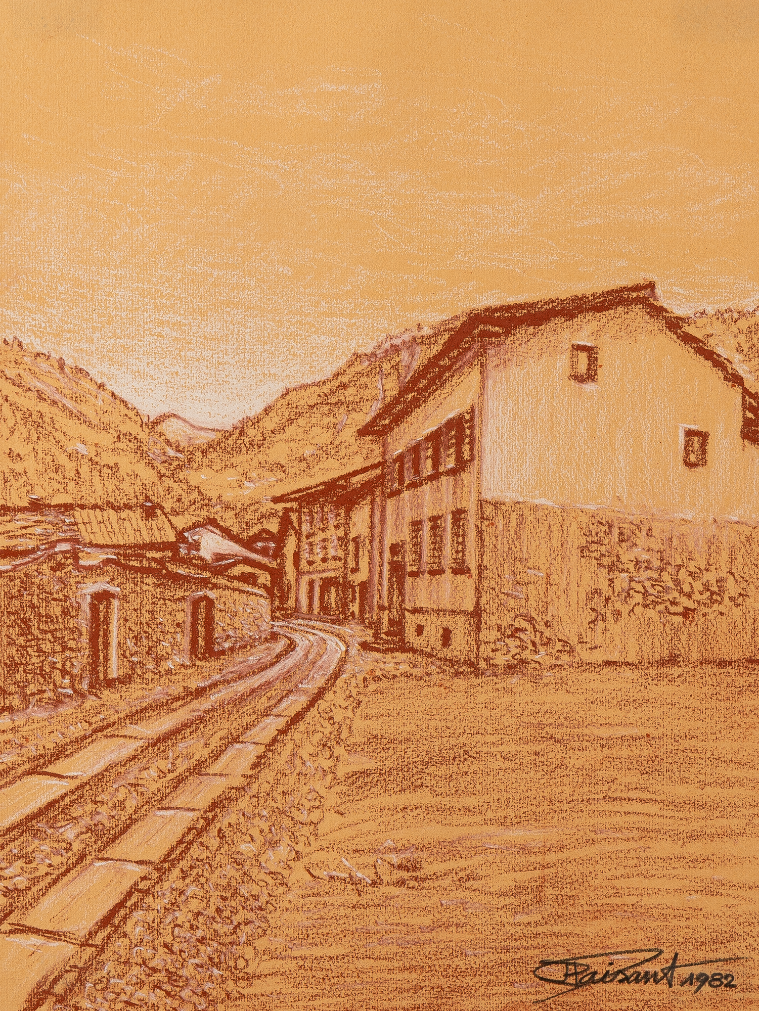 JPF-DS-089_Jean-Paul_Faisant_Rue_des_Fontaines_Le_Bourg_Martigny_1982